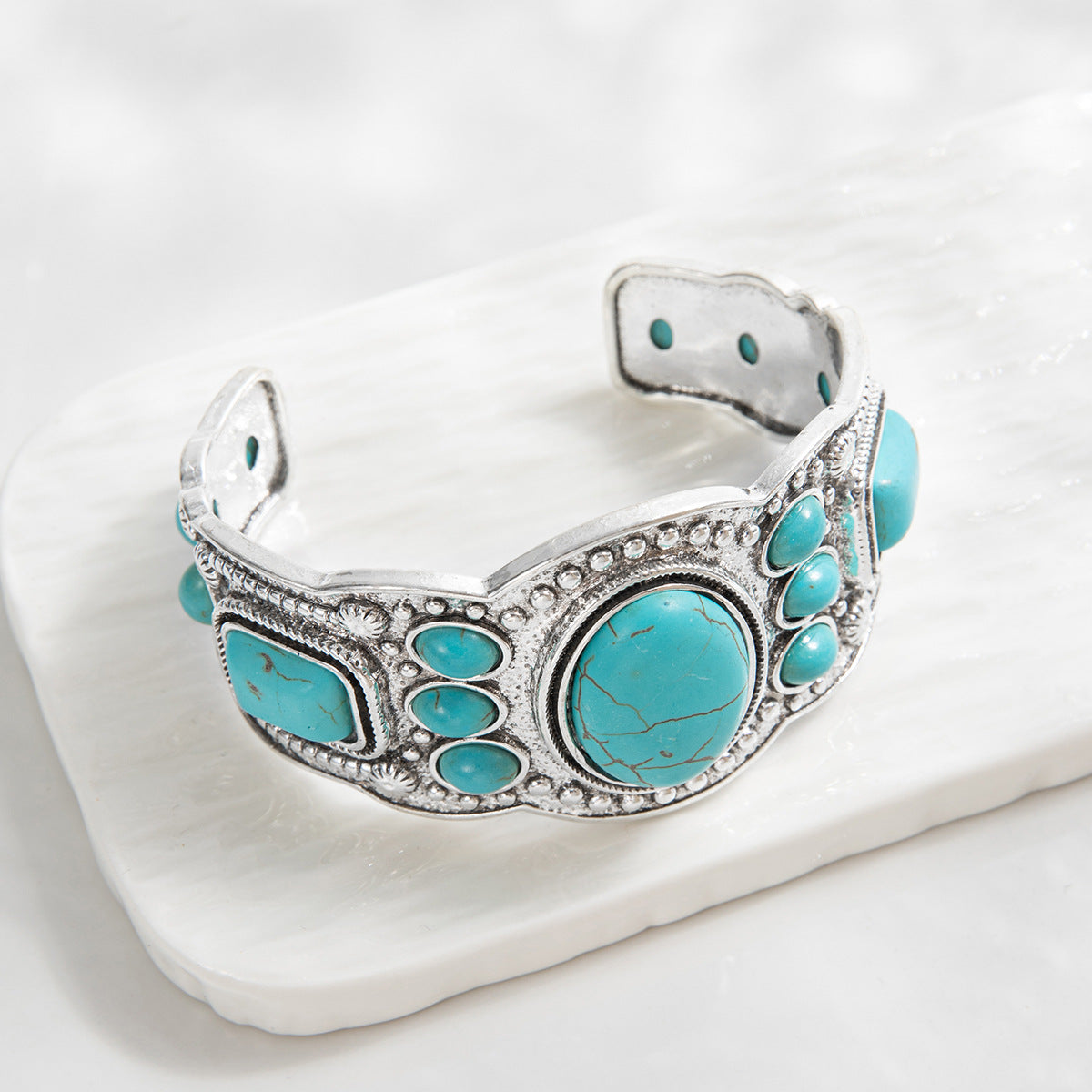 Pulsera Cuff Cielo Valencrest | Golden Blanco