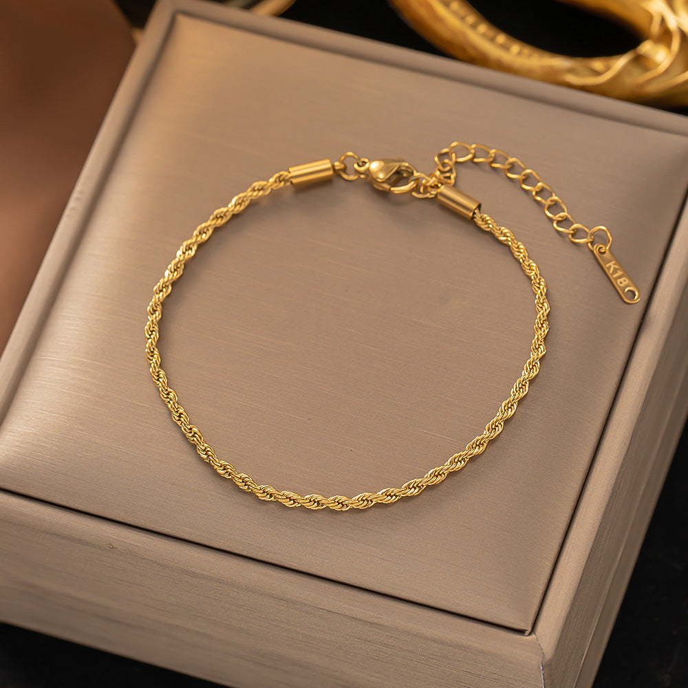 Pulsera Cadena Trenzada | Golden