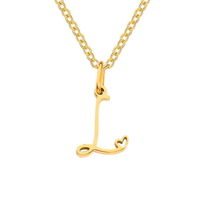 Collar con Inicial de Corazón | Golden (12/26)