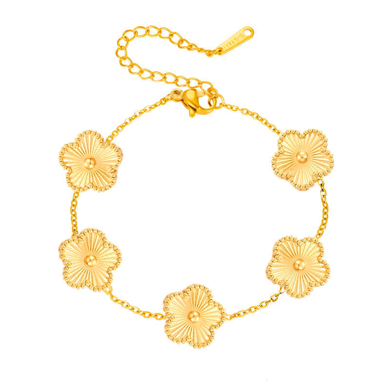 Florielle Bloom Charm Bracelet | Golden