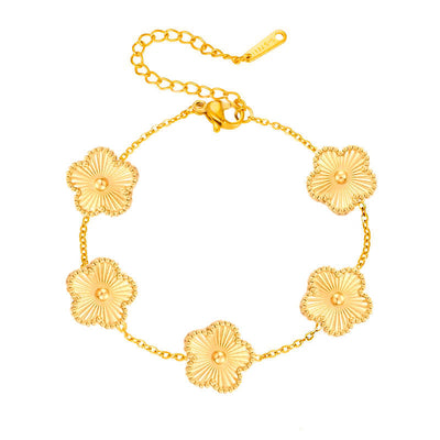 Florielle Bloom Charm Bracelet | Golden (1/2)