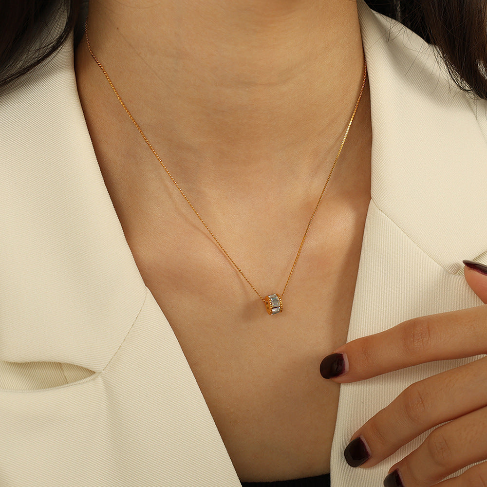 Collar Barril Pulido Elyna | Golden