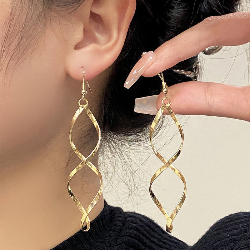 Pendientes Espiral Colgantes | Golden