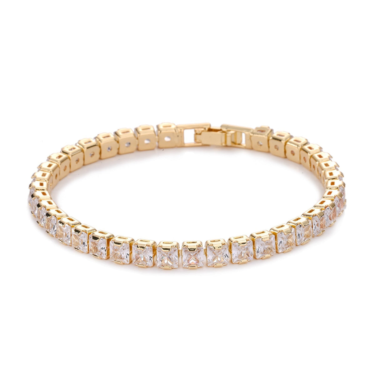 Pulsera de Tenis Cuadrada | Golden