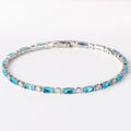 Natural Turquoise Stone Bracelet | Golden Blanco