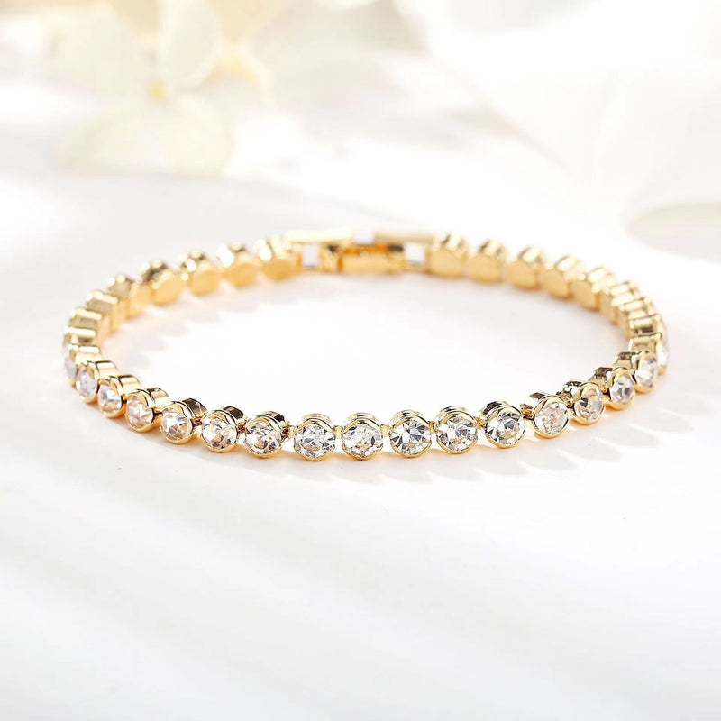 Pulsera de Tenis Corte Redondo | Golden (2/2)