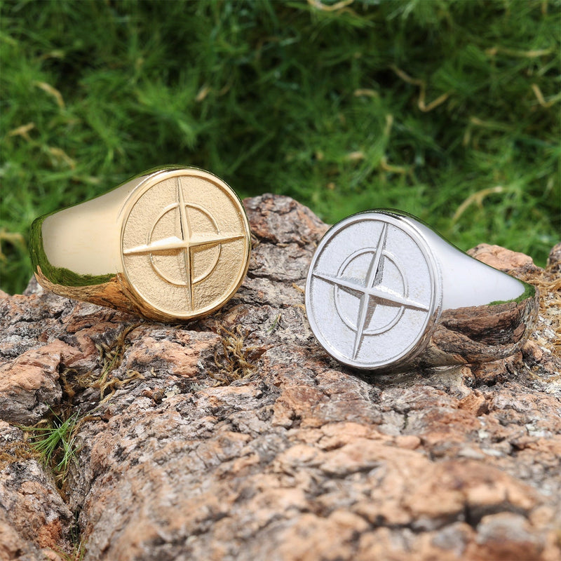 Classic Compass Signet Ring | Golden (3/3)