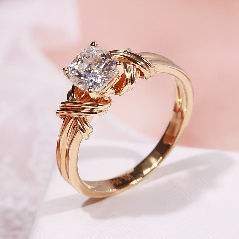 Anillo Banda Nudo Statement | Golden (1/2)