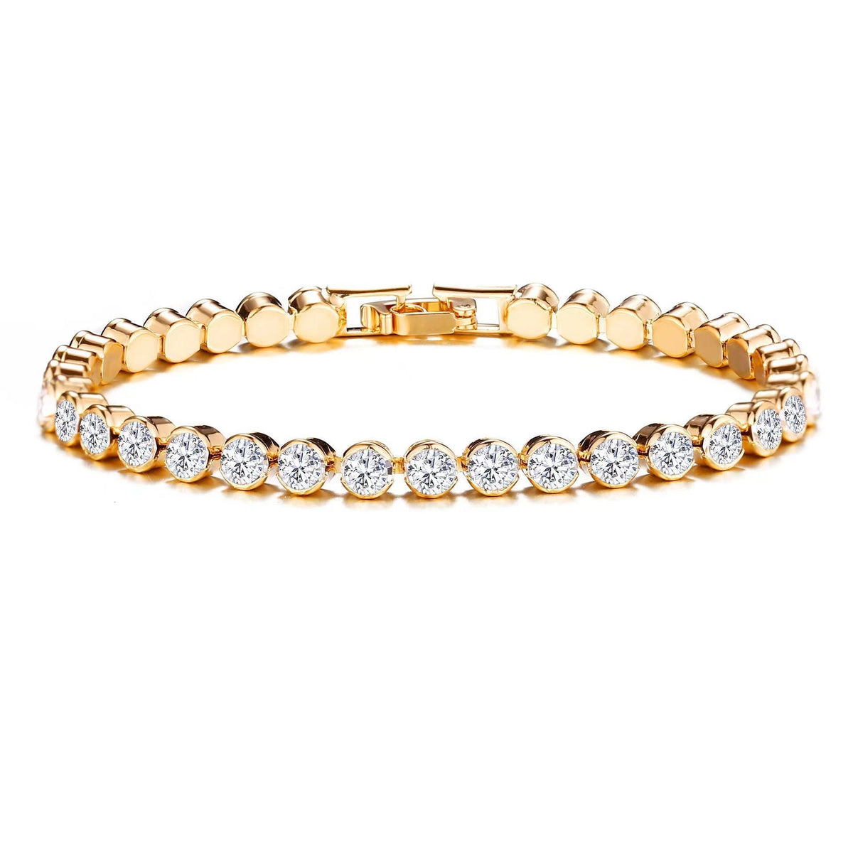 Pulsera de Tenis Corte Redondo | Golden