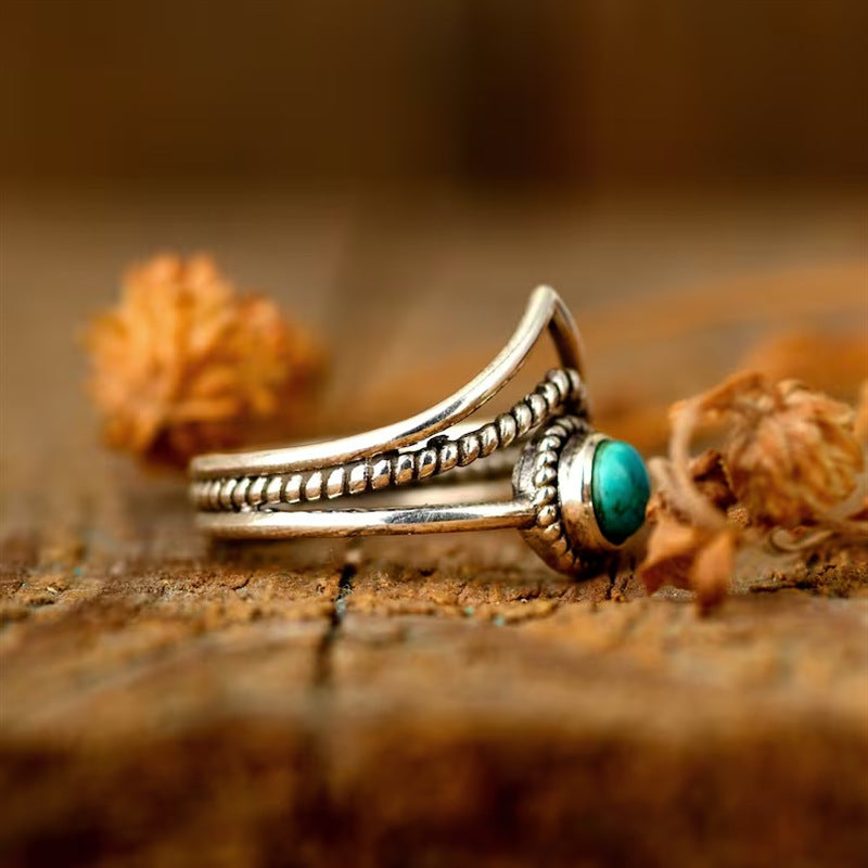 Anillo Cuentas Turquesa Velora | Golden (2/4)