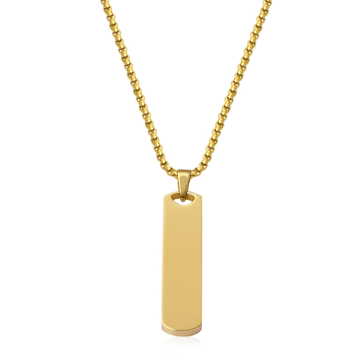 Core Tag Necklace | Golden