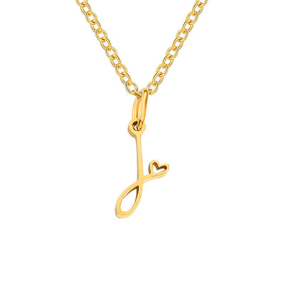 Collar con Inicial de Corazón | Golden (10/26)