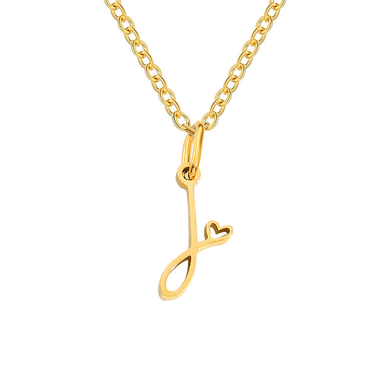 Collar con Inicial de Corazón | Golden (10/26)