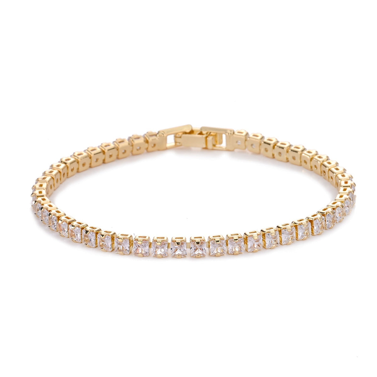 Pulsera de Tenis Cuadrada | Golden