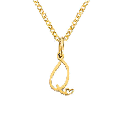 Collar con Inicial de Corazón | Golden (16/26)