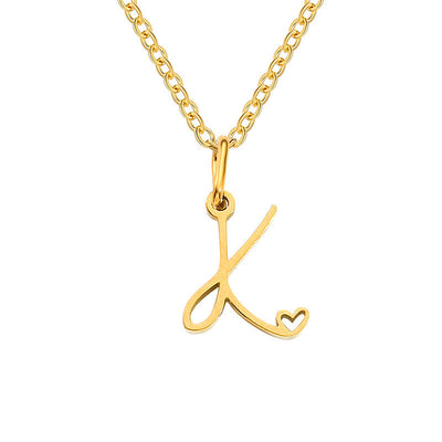 Collar con Inicial de Corazón | Golden (11/26)