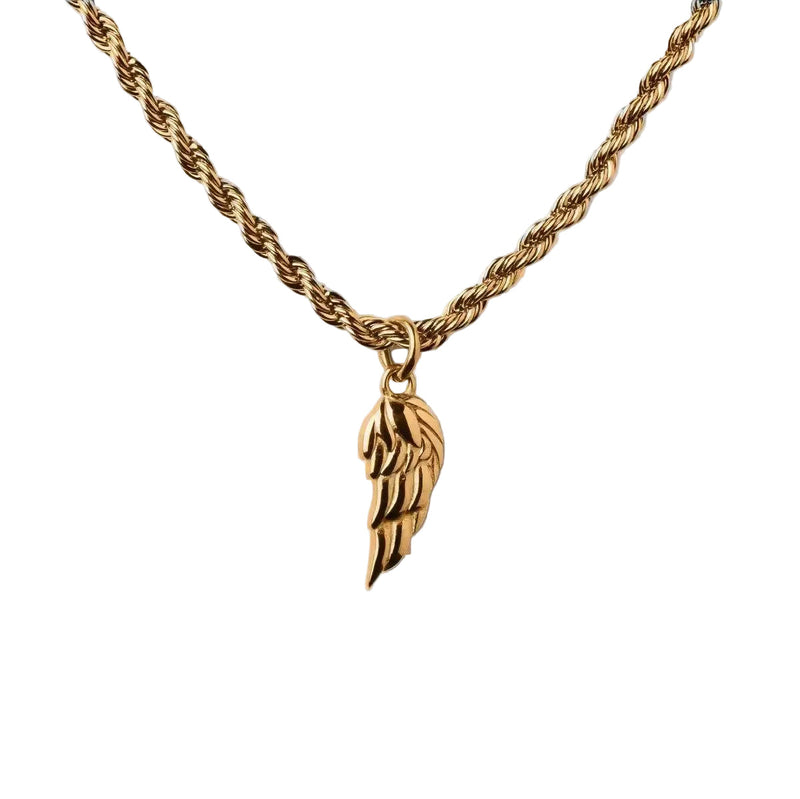 Elio Wing Pendant Necklace | Golden Blanco (2/2)