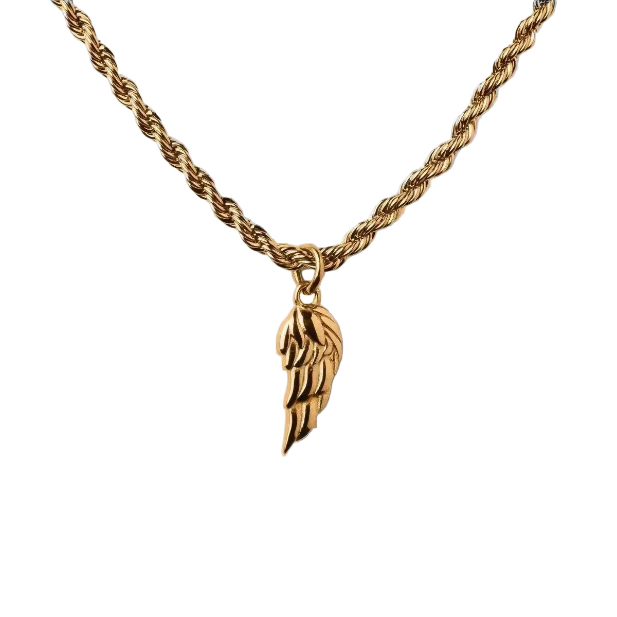 Elio Wing Pendant Necklace | Golden