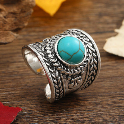 Anillo Abierto Piedra Ravik | Golden Blanco (1/3)