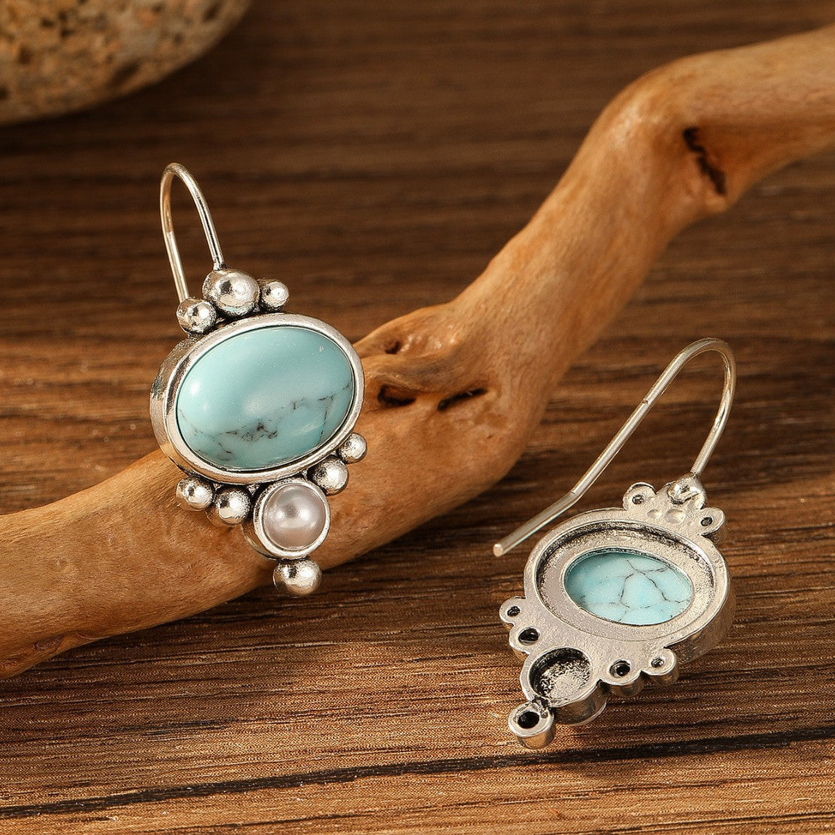 Pendientes Briselle Shorelight | Golden Blanco