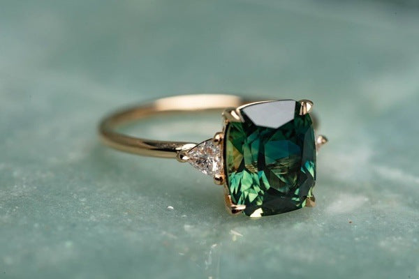Anillo Piedra Verde Estilo Vintage | Golden (3/3)