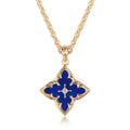 Collar Colgante Trébol Azul | Golden