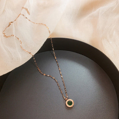 Emerald Dial Necklace | Golden (2/3)