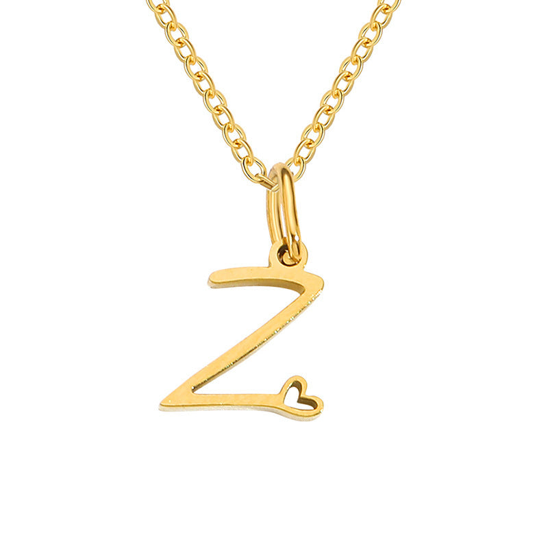 Collar con Inicial de Corazón | Golden (25/26)