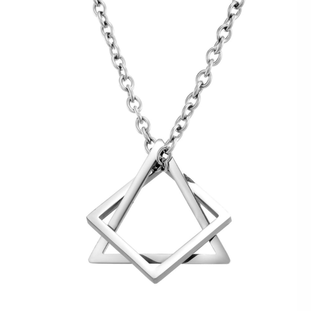 Zevran Axis Pendant Necklace | Golden Blanco