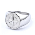 Classic Compass Signet Ring | Golden Blanco