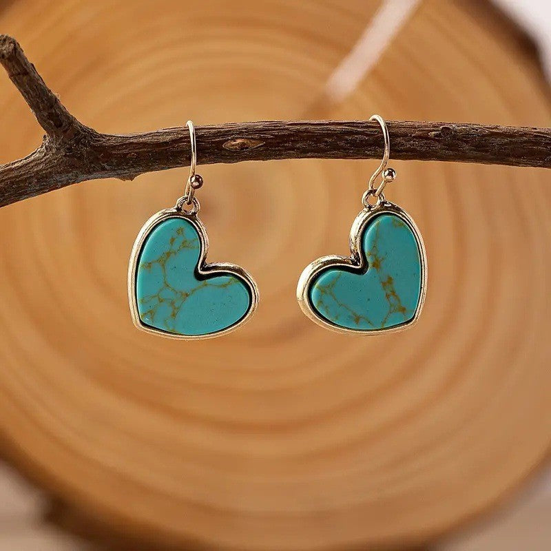 Pendientes Amor Turquesa | Golden Rosa