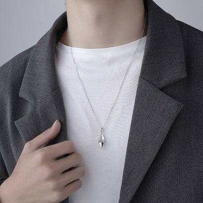 Vector Pendant Necklace | Golden Blanco (2/2)