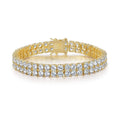 Pulsera de Tenis Doble Hilera | Golden