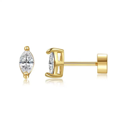 Pendientes Corte Pera | Golden (1/4)
