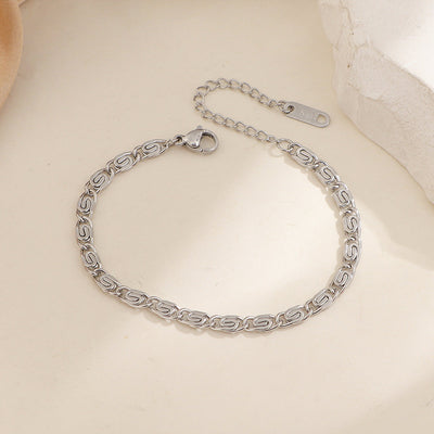 Nusa Woven Chain Bracelet | Golden Blanco (1/2)