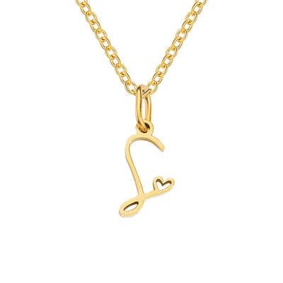Collar con Inicial de Corazón | Golden (18/26)