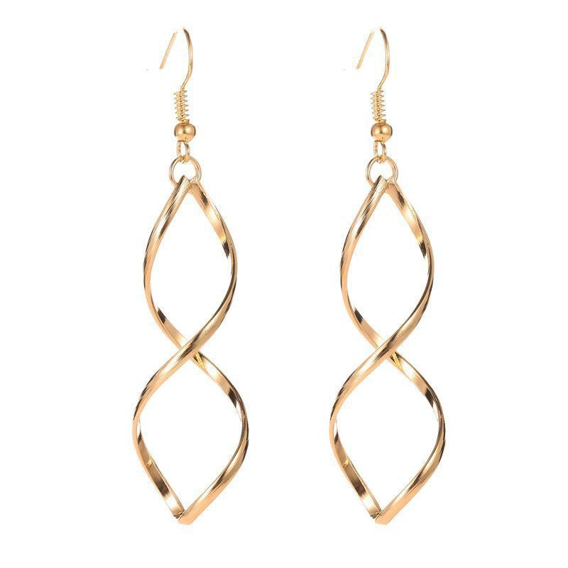 Pendientes Espiral Colgantes | Golden