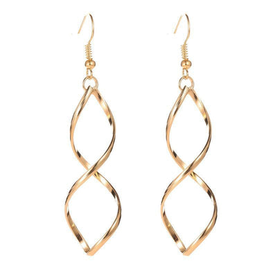 Pendientes Espiral Colgantes | Golden (1/3)