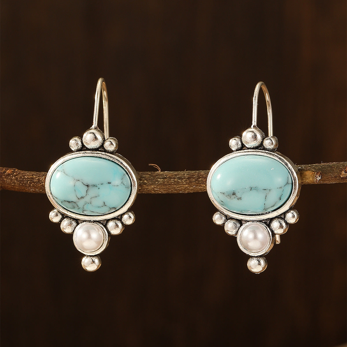 Pendientes Briselle Shorelight | Golden Blanco