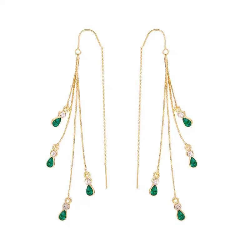 Pendientes Flecos Calista Moreau | Golden
