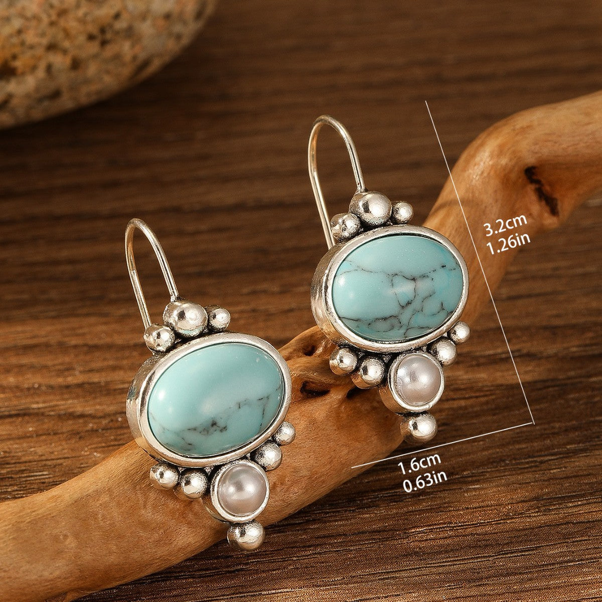 Pendientes Briselle Shorelight | Golden Blanco