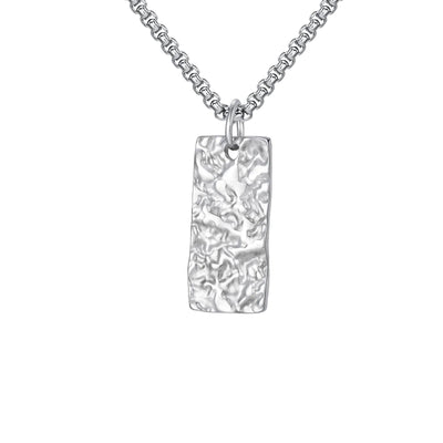 Ziven Hammered Bar Necklace | Golden (2/2)