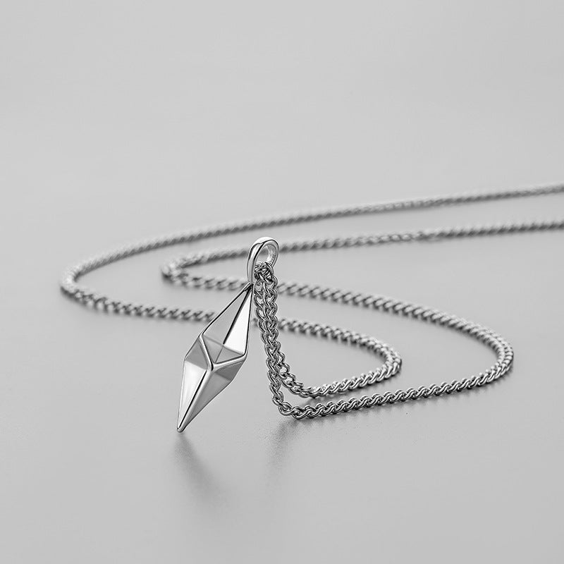 Vector Pendant Necklace | Golden Blanco