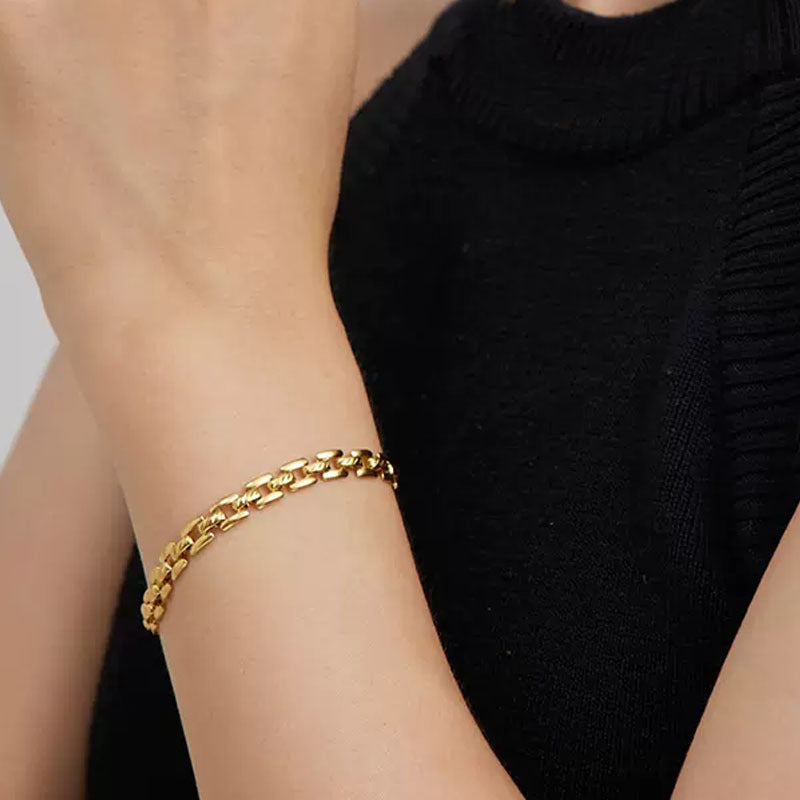 Pulsera Cadena Reloj | Golden