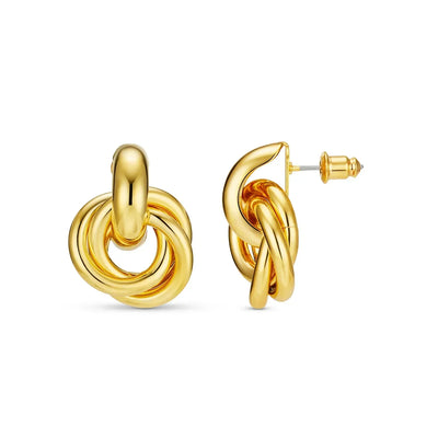 Statement Interlocking Earrings | Golden Blanco (2/6)