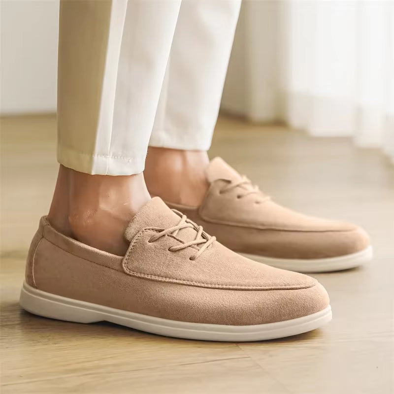 Claudio Lace-up Suede Loafer