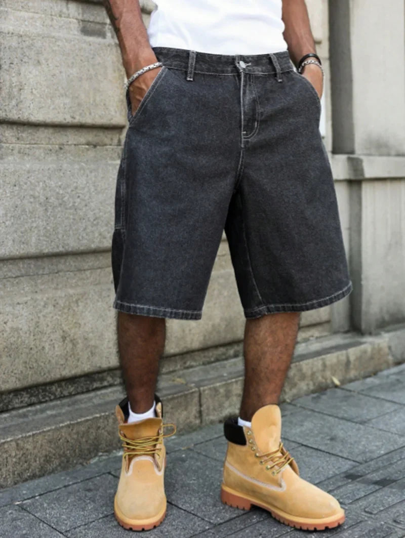 Asher Baggy Denim Shorts