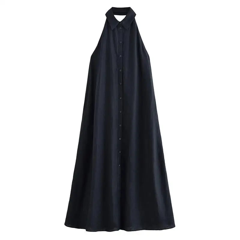 Isla Neck-Halter Maxi Dress