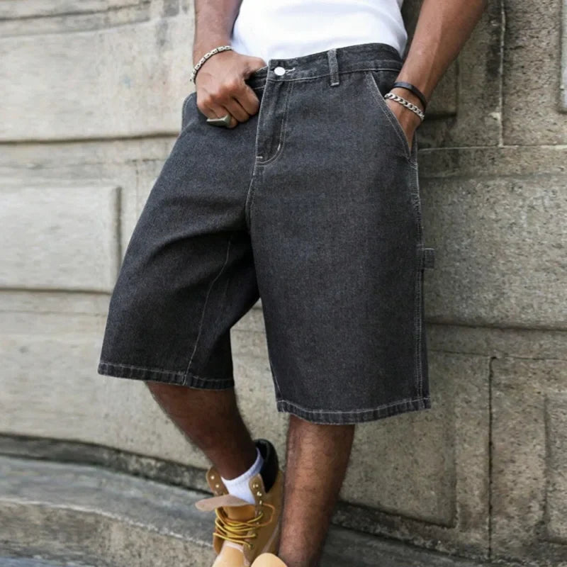 Asher Baggy Denim Shorts