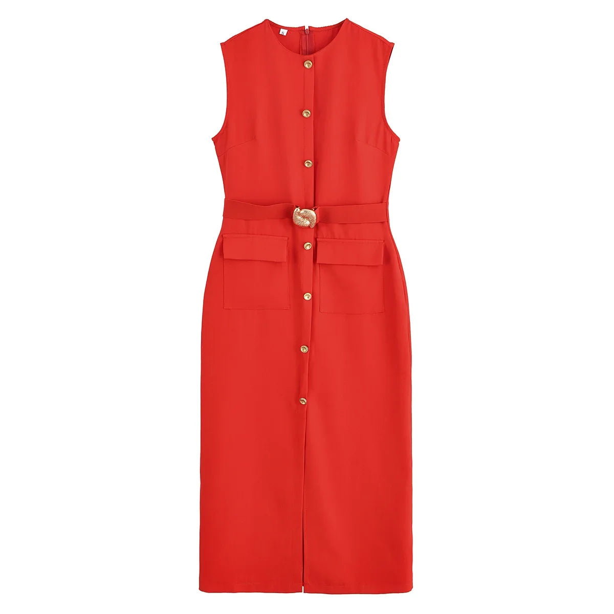 Clara Belted Midi Dress